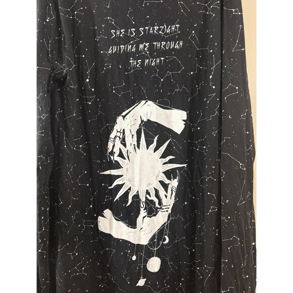 Rogue and Wolf Starlight Constellations Witch Gothic Long Sleeve T Shirt XXL - Picture 5 of 8